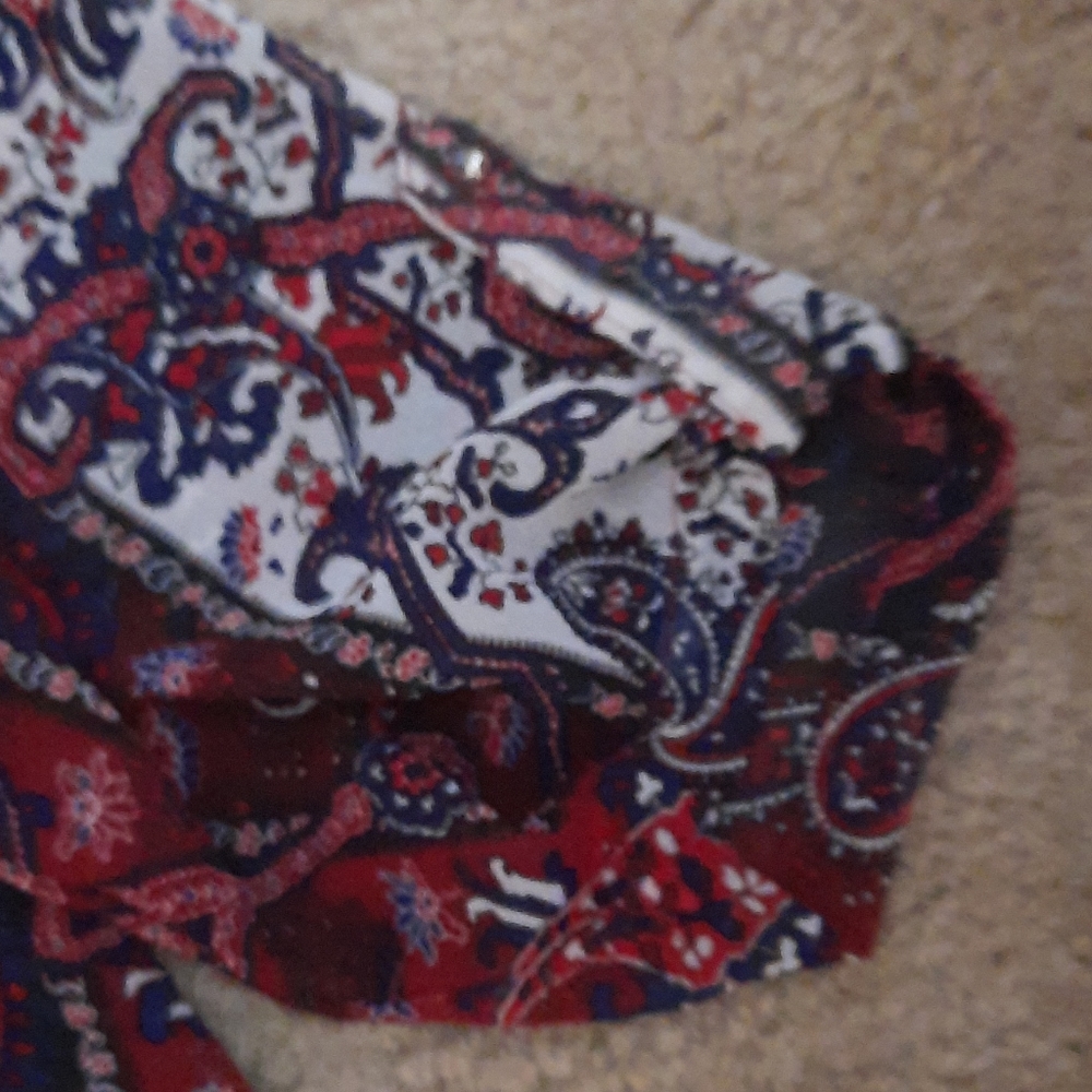 Sheer Paisley Motherhood Maternity XL Blouse - Picture 5 of 5